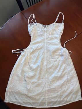 Princess Polly Ivory Lace-Trim Slip Dress sz8